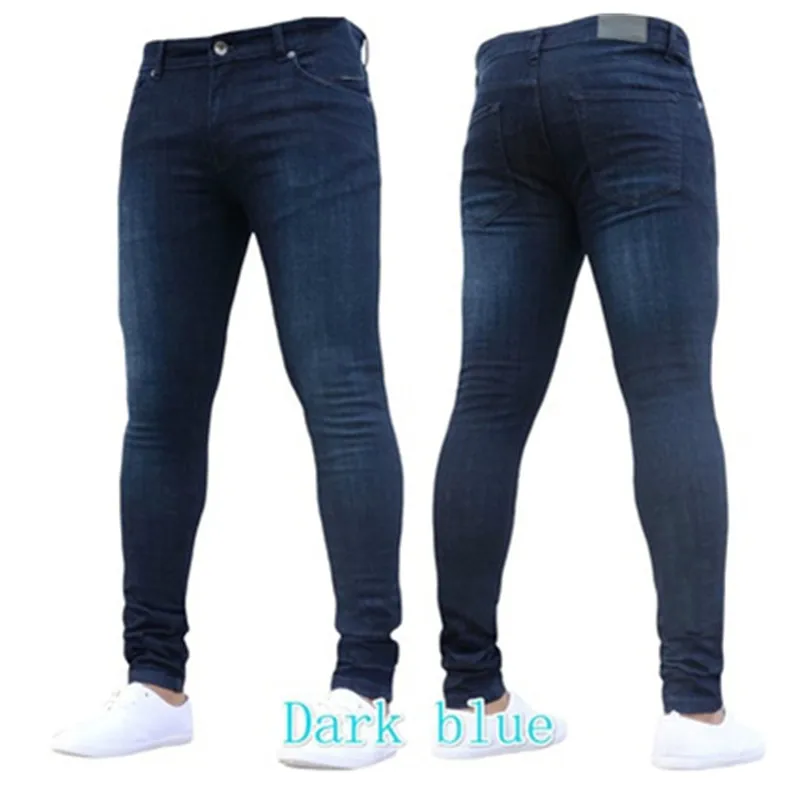 2019 горячие новые мужские узкие брюки Модные повседневные облегающие прямые