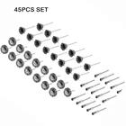 45 шт., Набор щеток из нержавеющей стали для дрели