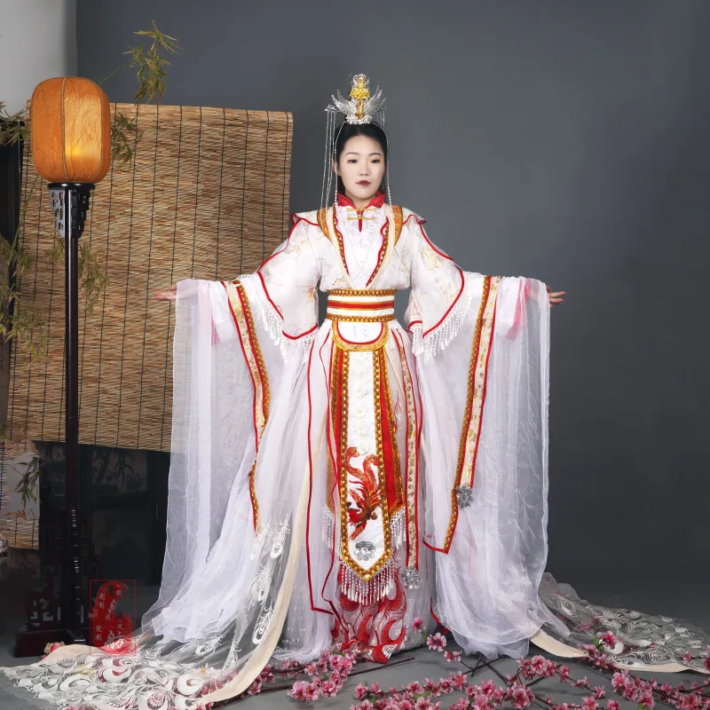 

Костюм для косплея Tian Guan Ci Fu, Платиновый Павлин Xie Lian Yue Shen, полный комплект одежды для Хэллоуина