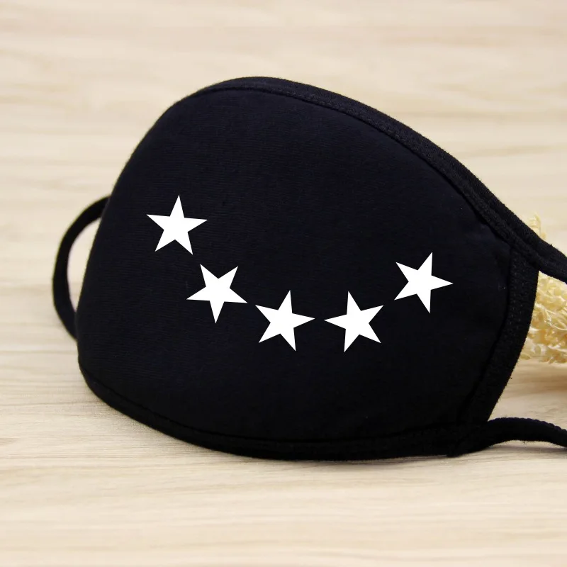 

12pcs/lot Fashion Unisex Mouth Face expression pattern Mask Fabric Masks Cute Mask