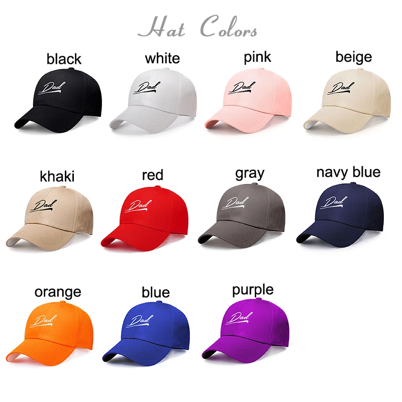 

Dropshipping Letters Dad Embroidery 100% Cotton Men Wome Baseball Cap Golf Snapback Hats Outdoor sports Caps Dad Hat