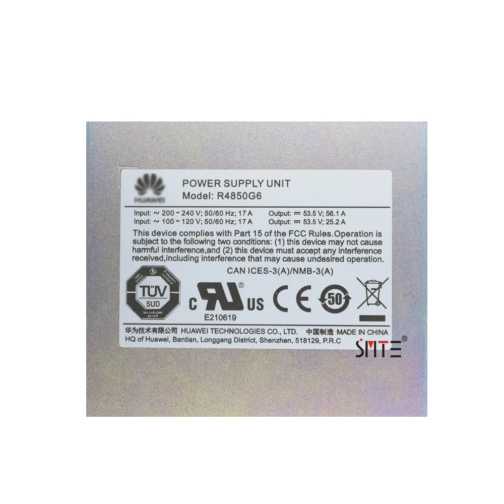 R4850G6 1U 3000 Вт высокоэффективный выпрямитель для HUAWEI ETP48100-B1 модуль питания для MA5680T 48V50A