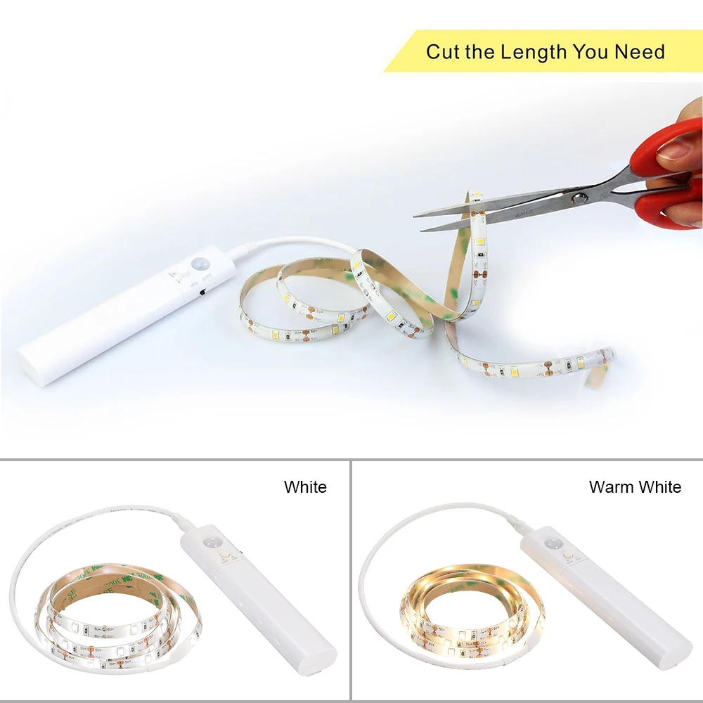 Чувствительный светильник с датчиком движения PIR лампа для шкафа пультом