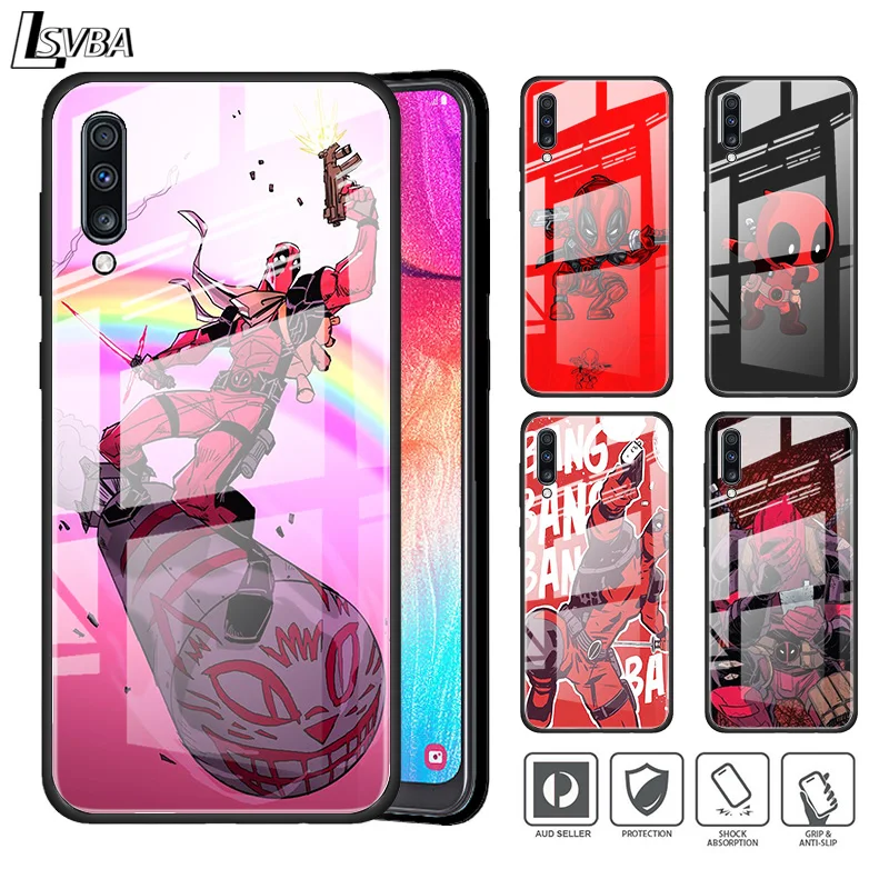

Marvel Deadpool Avengers Super Hero For Samsung A01 A11 A21S A31 A41 A51 A52 A71 A72 A81 A91 5G Tempered Glass Phone Case