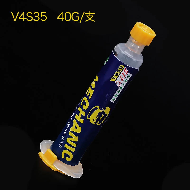 lead-free-high-40g Механик высокая/низкая температура Бессвинцовая припойная паста BGA пайка с флюсом оловянный крем паяльная паста 60 г для PCB IC SMT BGA ремонт - Цвет: lead-free-high-40g
