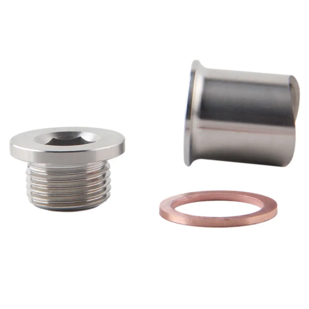 

Universal O2 Oxygen Sensor Stepped Mounting Boss And Plugs Stainless Steel Adapter M18 X 1.5 Thread Nut Bung