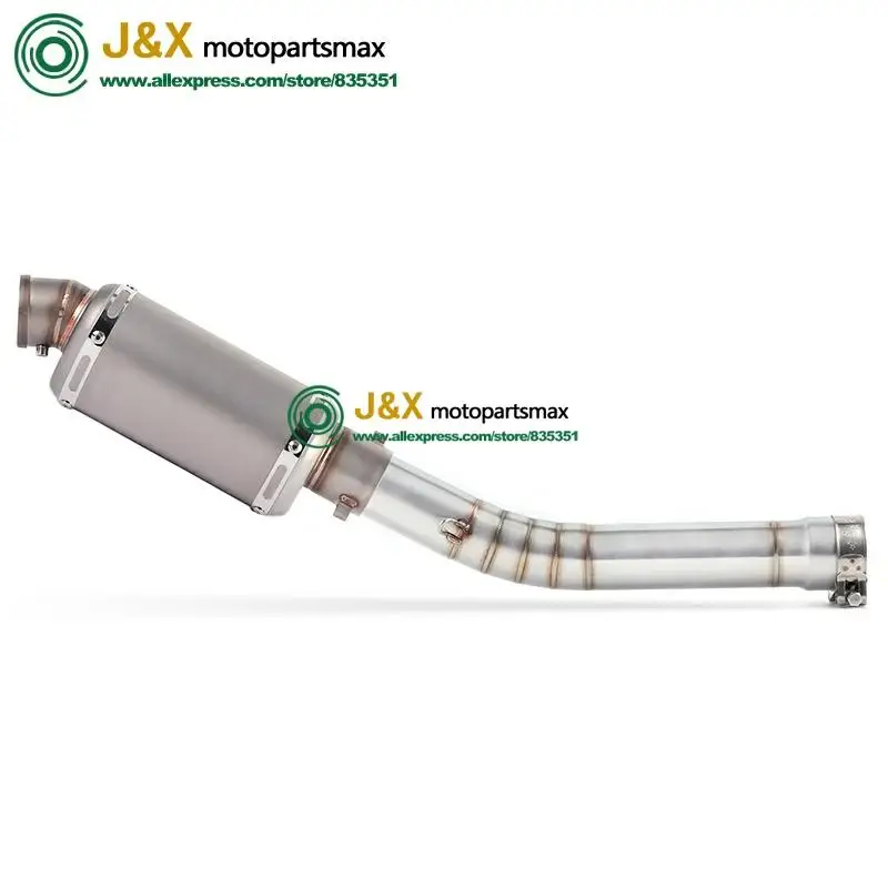 Выхлопной глушитель R6 из нержавеющей стали для мотоцикла среднее звено