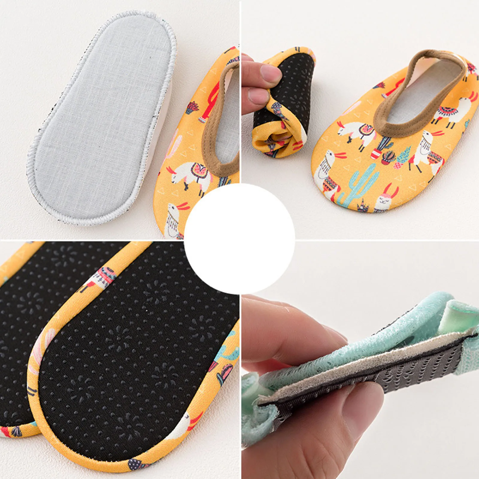 

Kids Summer Slippers Children's Beach Shoes Non-slip Breathable Boys And Girls Baby Swimming Wading Shoes Indoor Soft Socks 1-4T