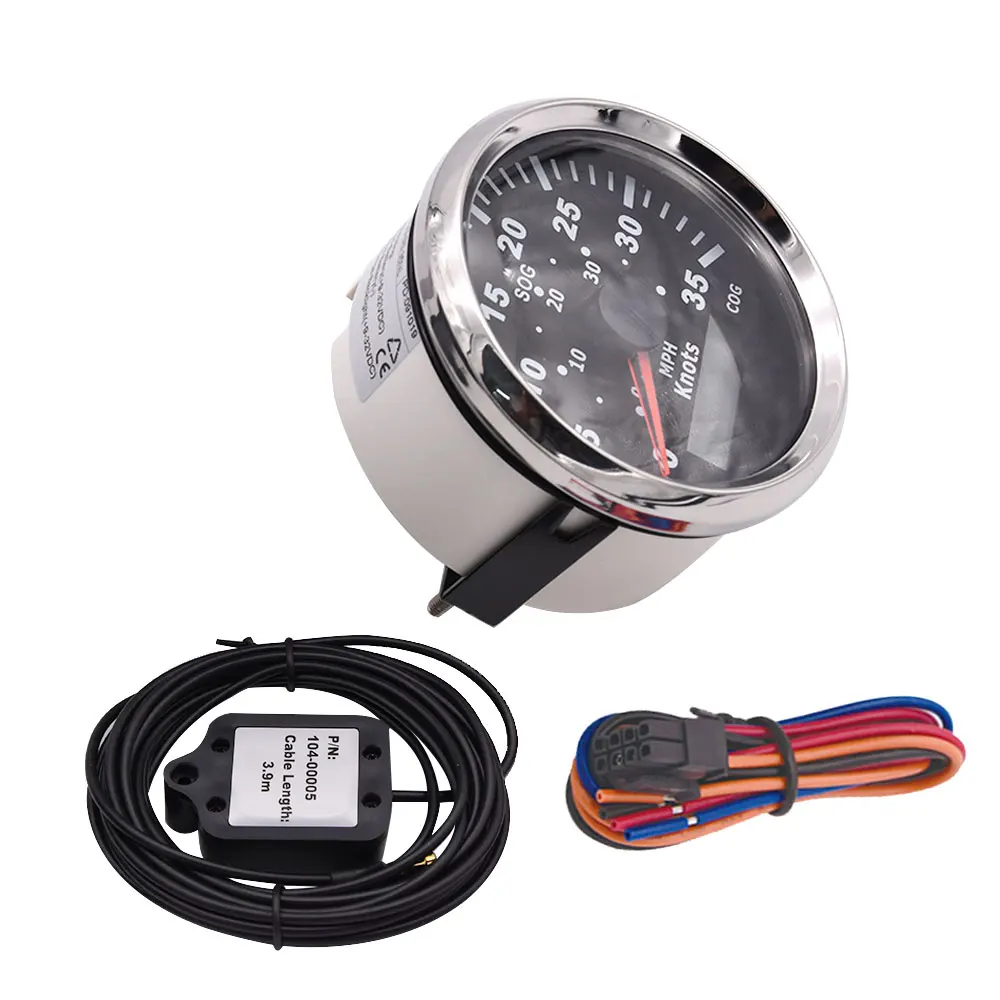 Спидометр автомобильный с GPS Водонепроницаемый 35 узлов 40 миль/ч подсветкой 85 мм 9 ~