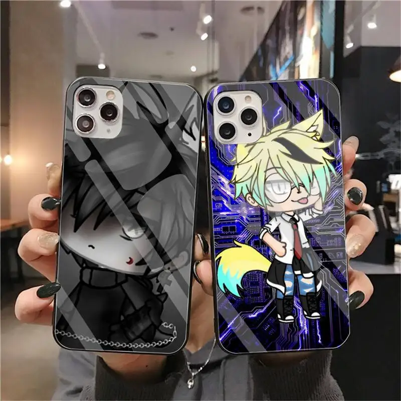 

Social game Gacha Life Soft Silicone Phone Case Cover Tempered Glass For iPhone 11 Pro XR XS MAX 8 X 7 6S 6 Plus SE 2020 case
