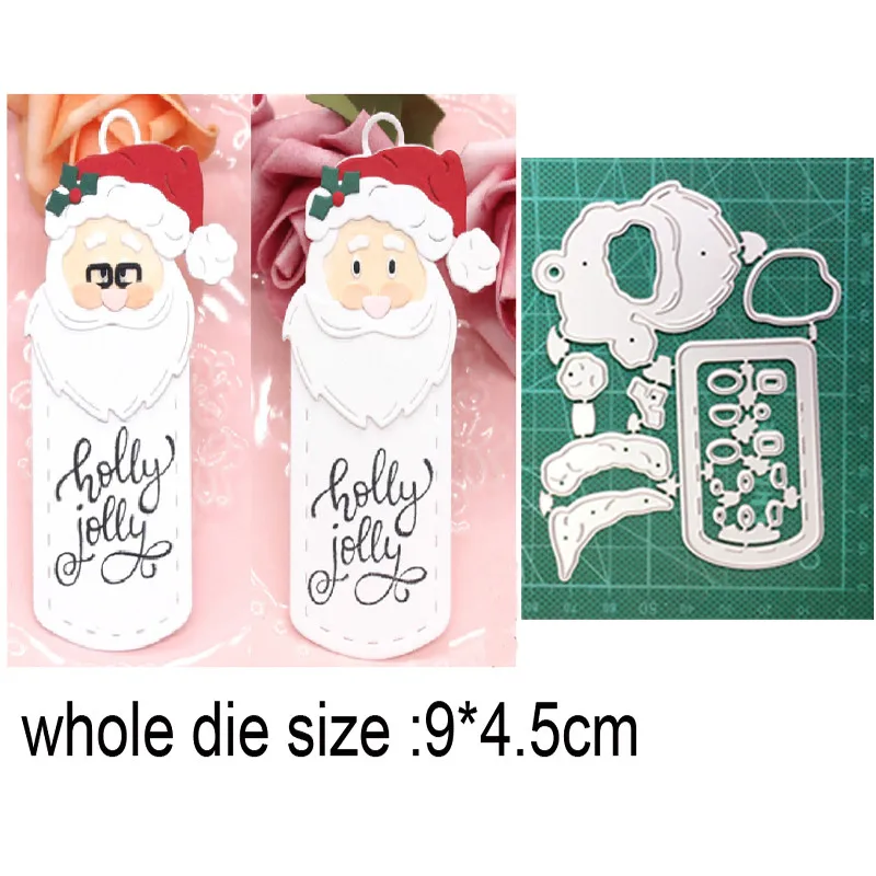 

Santa Claus Labels Frame Metal Cutting Dies for DIY Scrapbooking Paper and Card Making Decorative Embossing Die Cut Craft dies