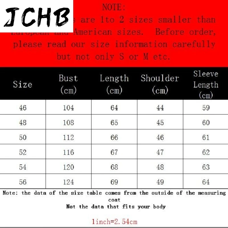 

Sheepskin JCHB Coat Winter Genuine Leather Jacket Natural Wool Liner shearling Men's Fur Coat Blouson Cuir Homme 2165 KJ1478