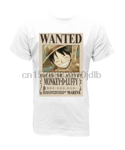 Camiseta футболка Cartel Luffy цельная мультяшная Футболка Мужская Унисекс Новая модная