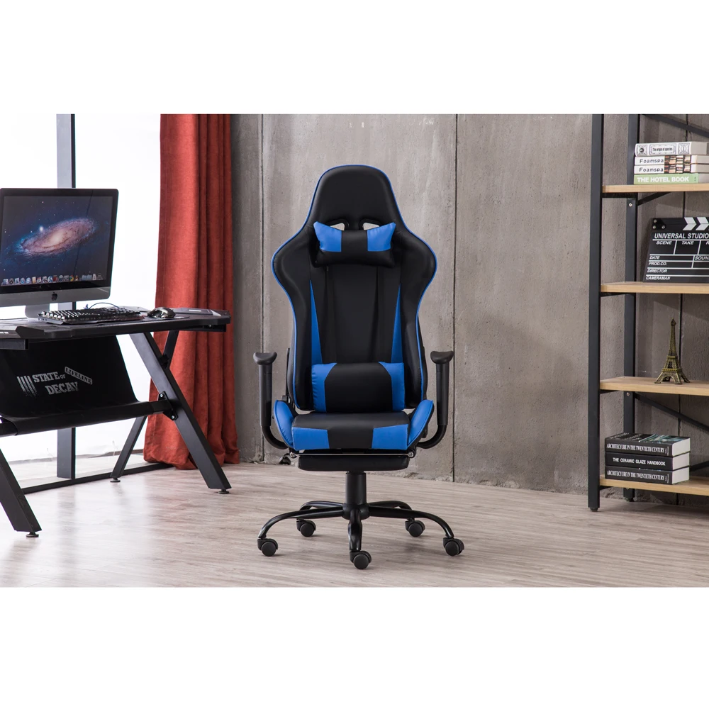 

New products WCG gaming chair ergonomic computer armchair office home swivel massage chair lifting adjustable chair