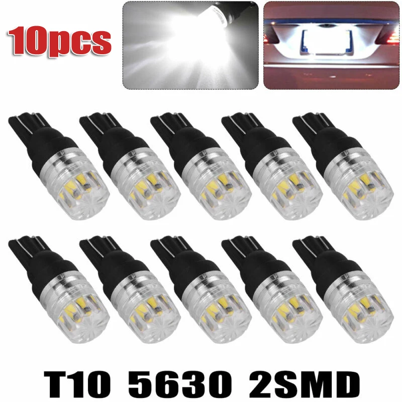 

Map LED Light Bulbs W5W 168 194 2825 10pcs 2SMD Accessory Indicator LED Parts