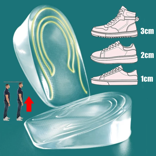 Silicone Gel Half Insoles for Women Shoes Heel Lift Inserts Plantar Fasciitis Height Increase Insoles for Men Sneakers Shoe Pads 1