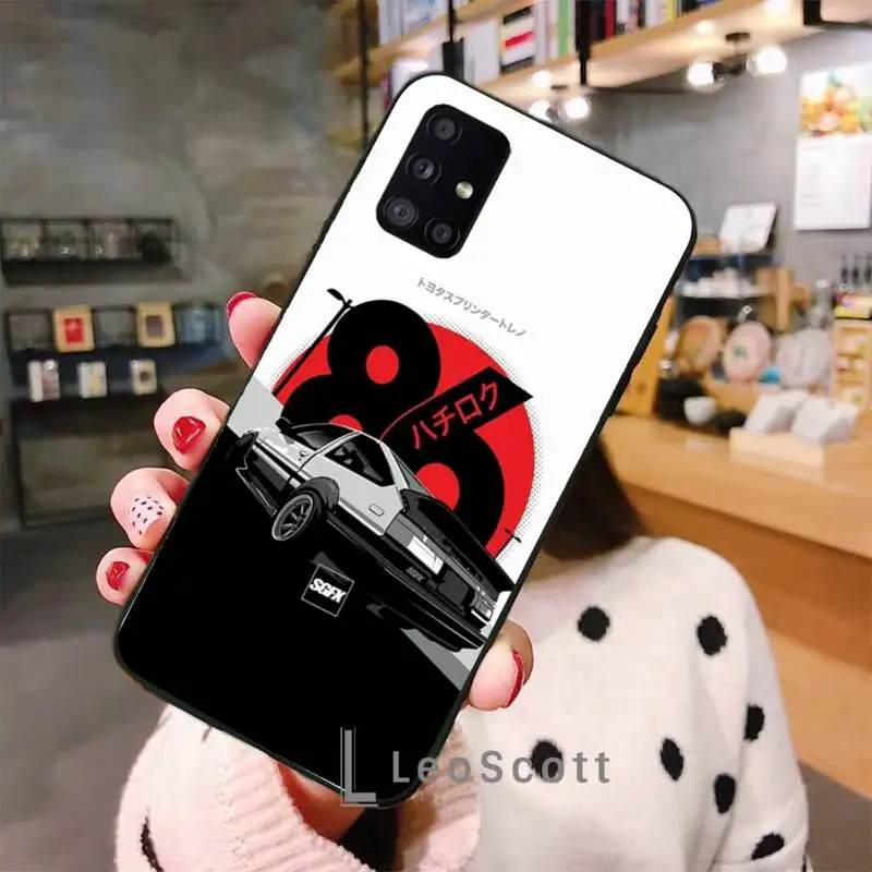 

Amine INITIAL D AE86 Phone Case For Samsung A40 A50 A51 A71 A20E A20S S8 S9 S10 S20 Plus note 20 ultra 4G 5G