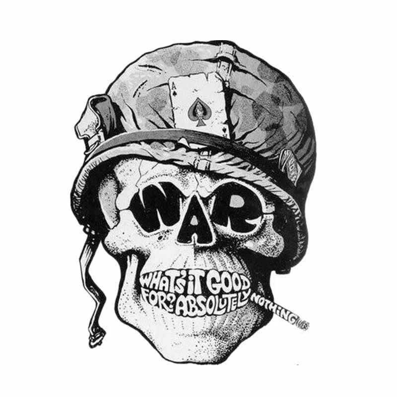 

Funny Car Accessories Smoking Skull Car Sticker Waterproof Motorcycle Decal Art Pattern PVC 15cm X 12cm