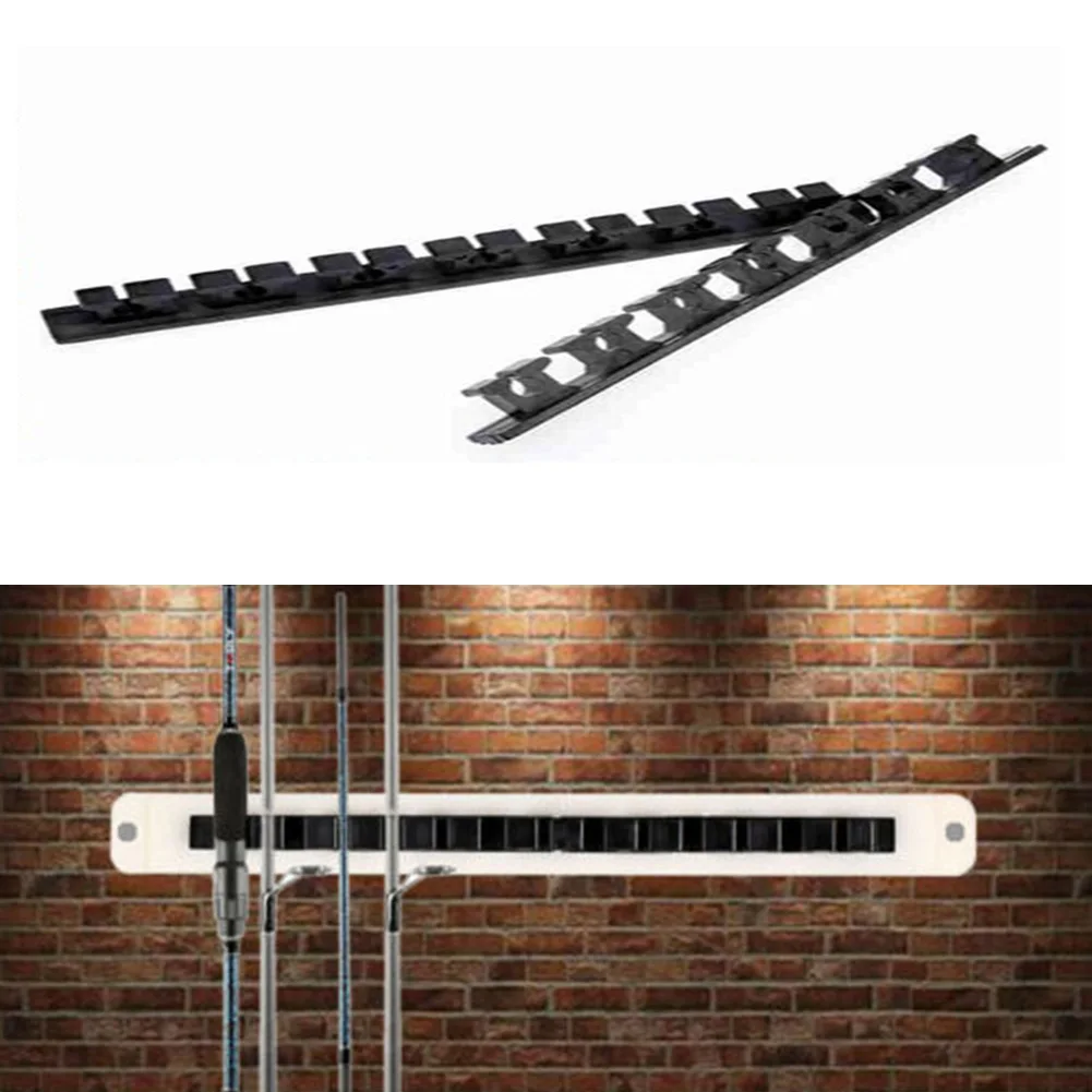 

2pcs Fishing Rod Rack Wall Mount Modular for Garage Horizontal Vertical Fishing Pole Holder Stand Practical Fishing Rod Holders