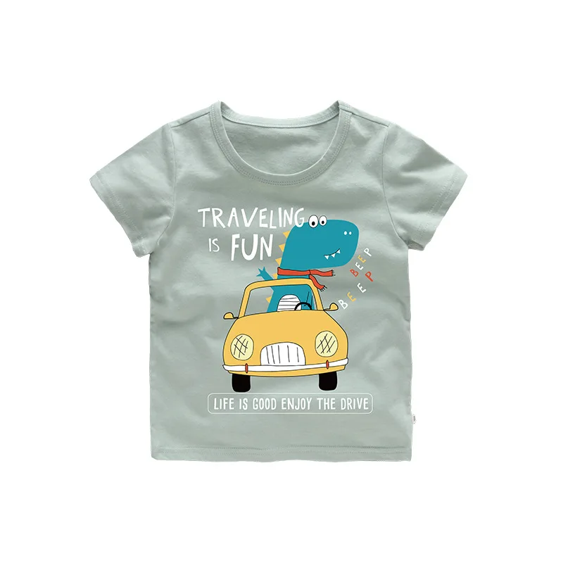 4 Color Short Sleeve Kids Boys T Shirt Toddler Girls T-shirts Cotton Baby Clothes Summer Cartoon Children Boy T-shirt Tee Tops |