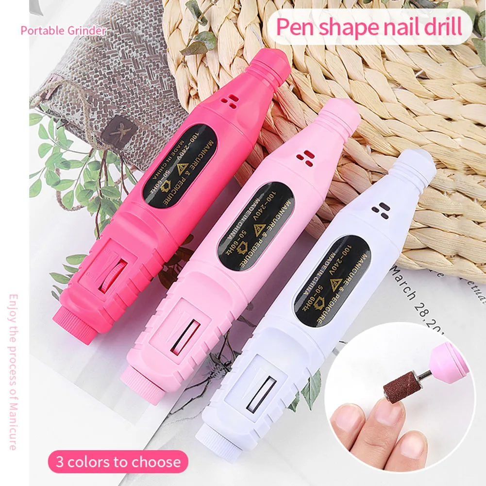 

Hot Sale Electric Nail Drill Professional Handheld Nail Drill File Kit Manicure Pedicure Nail Polishing Machine with 6 Drill Bit