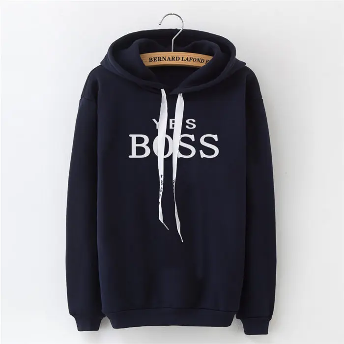 cj-810 Толстовка Для женщин буквенным принт BOSS с длинным рукавом Повседневное кофты Женские однотонные Цвет пуловер с круглым вырезом Топы; пальто спортивная одежда - Цвет: cj-810