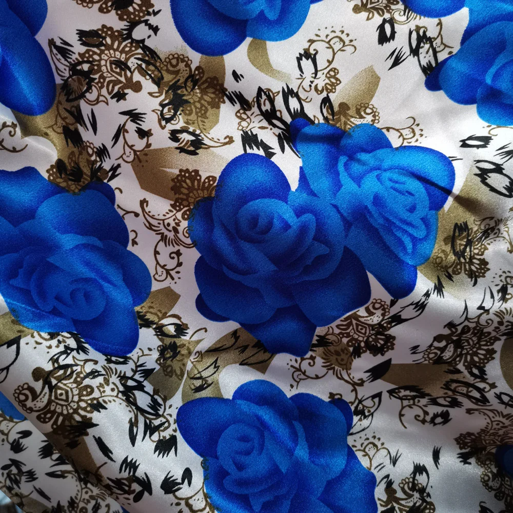 Атласная ткань с принтом розы подкладка для обуви ленточная оберточная
