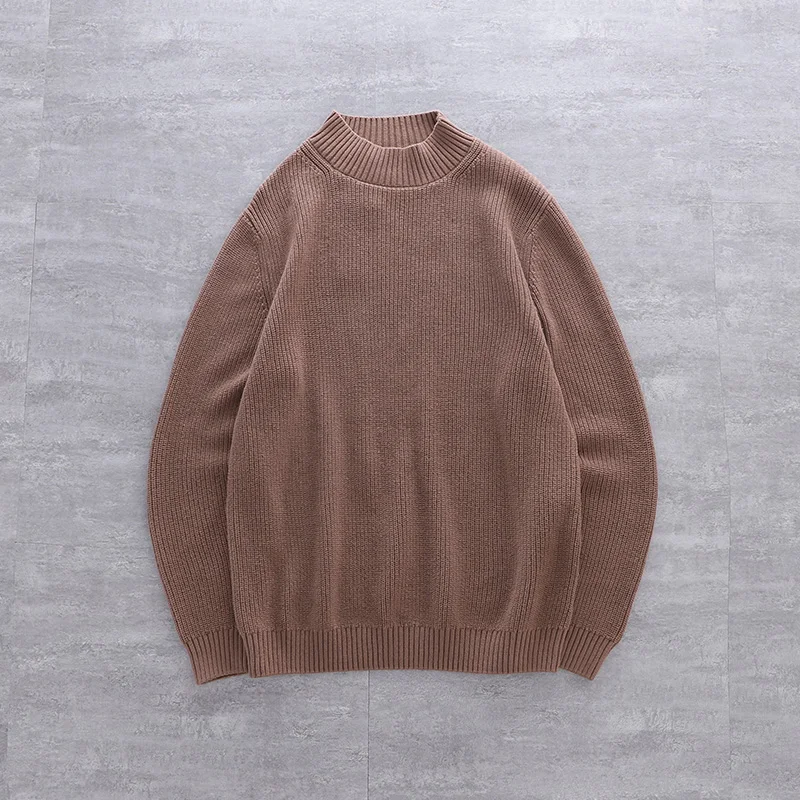 

JCHB 2021 High Quality 100% Cotton Men's Sweater Pullover Men Korean Knitted Mens Sweaters Autumn Winter Vetement Homme Pph2510