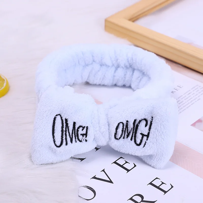 

2020 Newstyle Coral Fleece Wash Face Bow Hairbands For Women Girls Headbands Headwear Hair Bands Turban Hair Accessorie