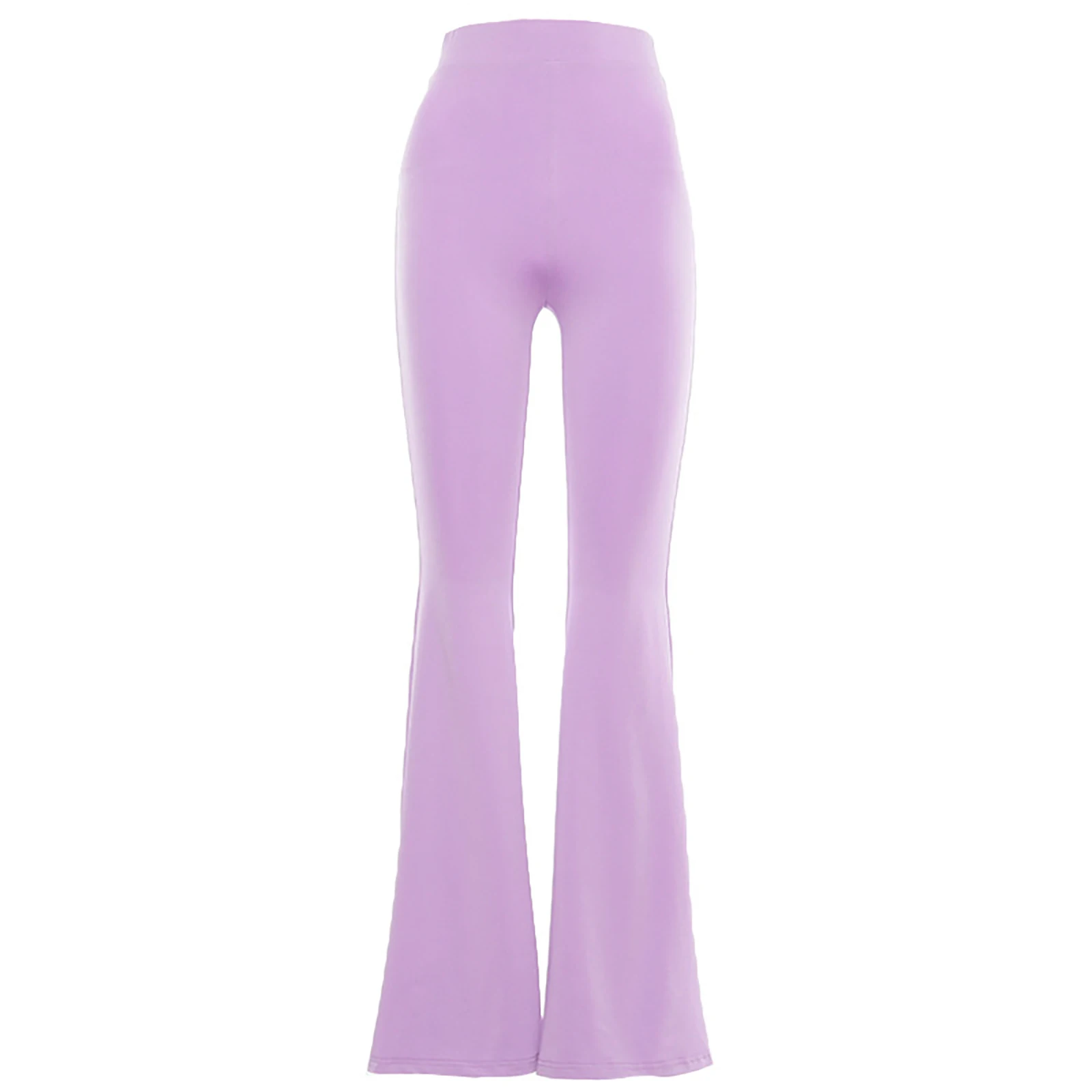 

Женские модные однотонные расклешенные брюки с высокой талией, стильные брюки для покупок, повседневная одежда