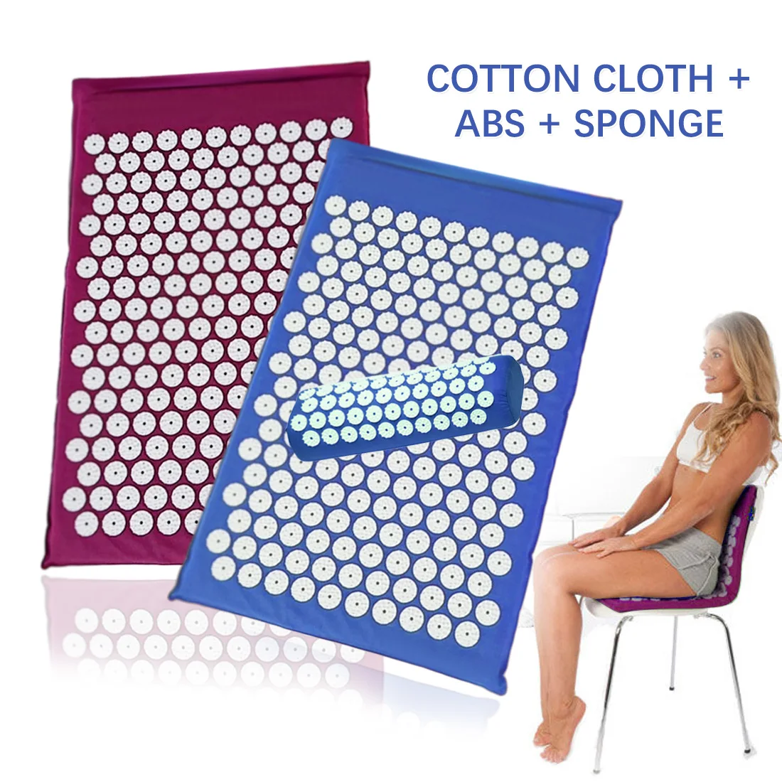 Эко хлопок коврик для иглоукалывания s Массажер акупрессуры натуральная льняная