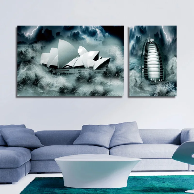 Знаменитая архитектура Сидней красивый постер Картина на холсте в скандинавском