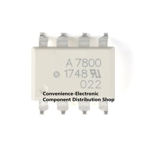 2PCS A7800 SOIC-8 HCPL-7800-500E High-speed Optocoupler HCPL-7800 Precision isolation amplifier patch SOP8.