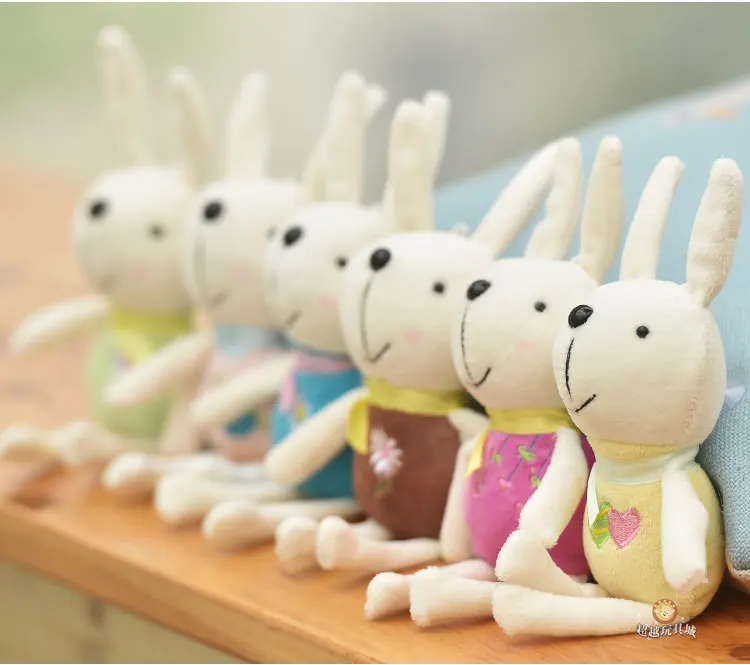 Милый кролик плюшевый белый мешок кулон Мини Свадебный бросок кукла | Игрушки и