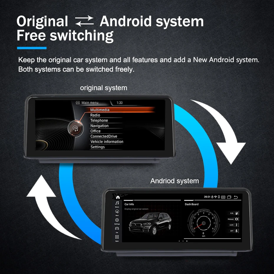 Android 11 8GB+128G 8Core Carplay Мультимедиа для BMW X5 E70 F15/X6 E71 F16 2007-2017 с BT Wi-Fi 4G LET 1920*720P Экран включен.