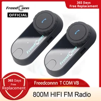 freedconn motorcycle bluetooth helmet headset 800m intercom wireless fm radio motorbike 2 in 1 headphone ear interphone t com vb