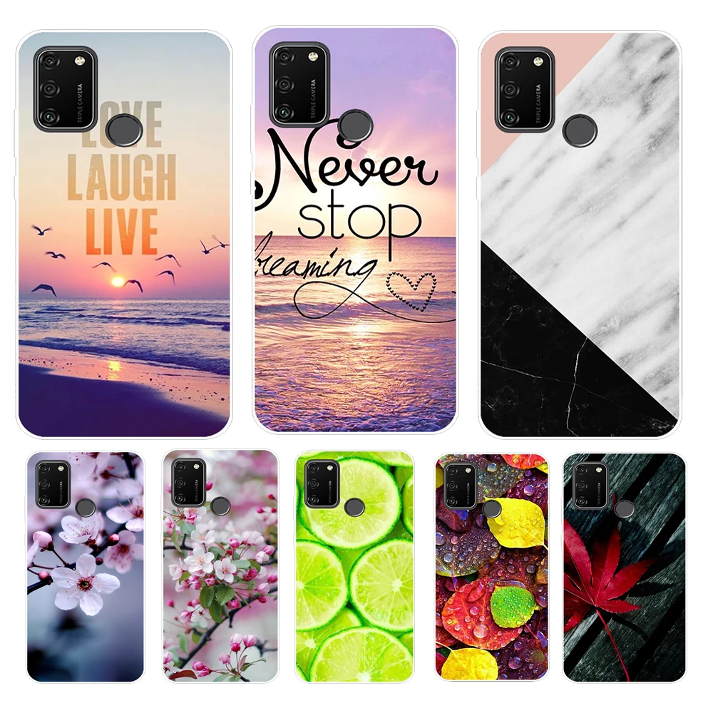 Силиконовый чехол для HONOR 9A 6,3 дюйма, мягкий чехол из ТПУ для телефона Huawei Honor 9A 9 A MOA-LX9N, задняя Сумка, чехол, чехол, кошка, тигр, фовер