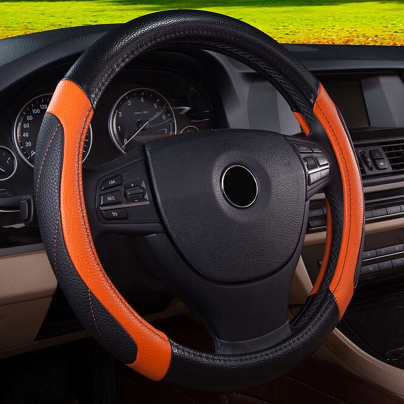 Аксессуары для гоночных автомобилей комплект чехлов на руль Кожаные чехлы