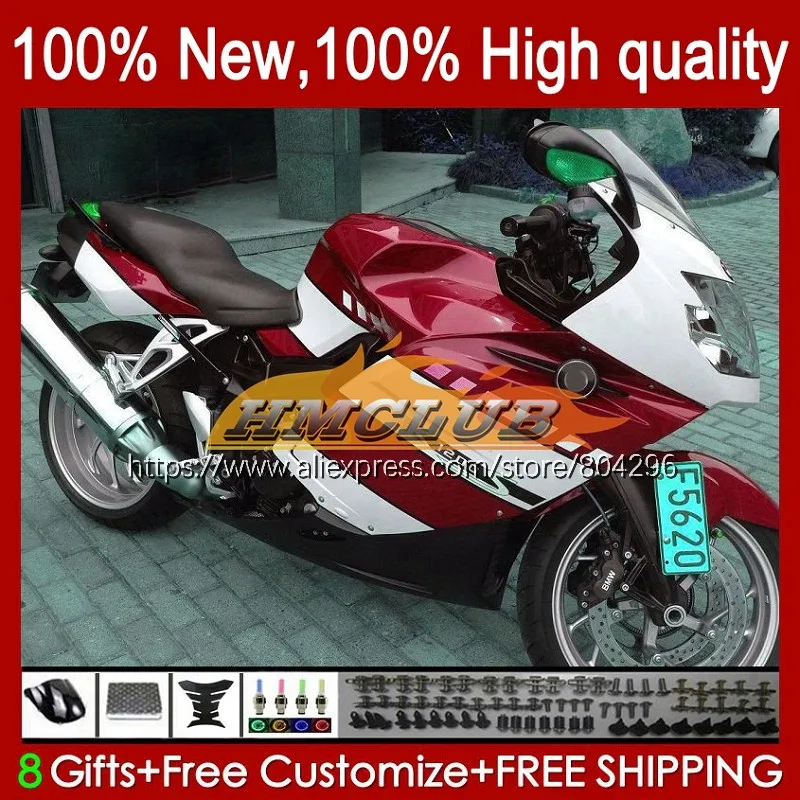 Корпус для BMW K1200S K1200 K 1200 S 106No.26 05 06 07 08 09 10 2005 2006 2007 2008 2009 темно красный горячий 2010