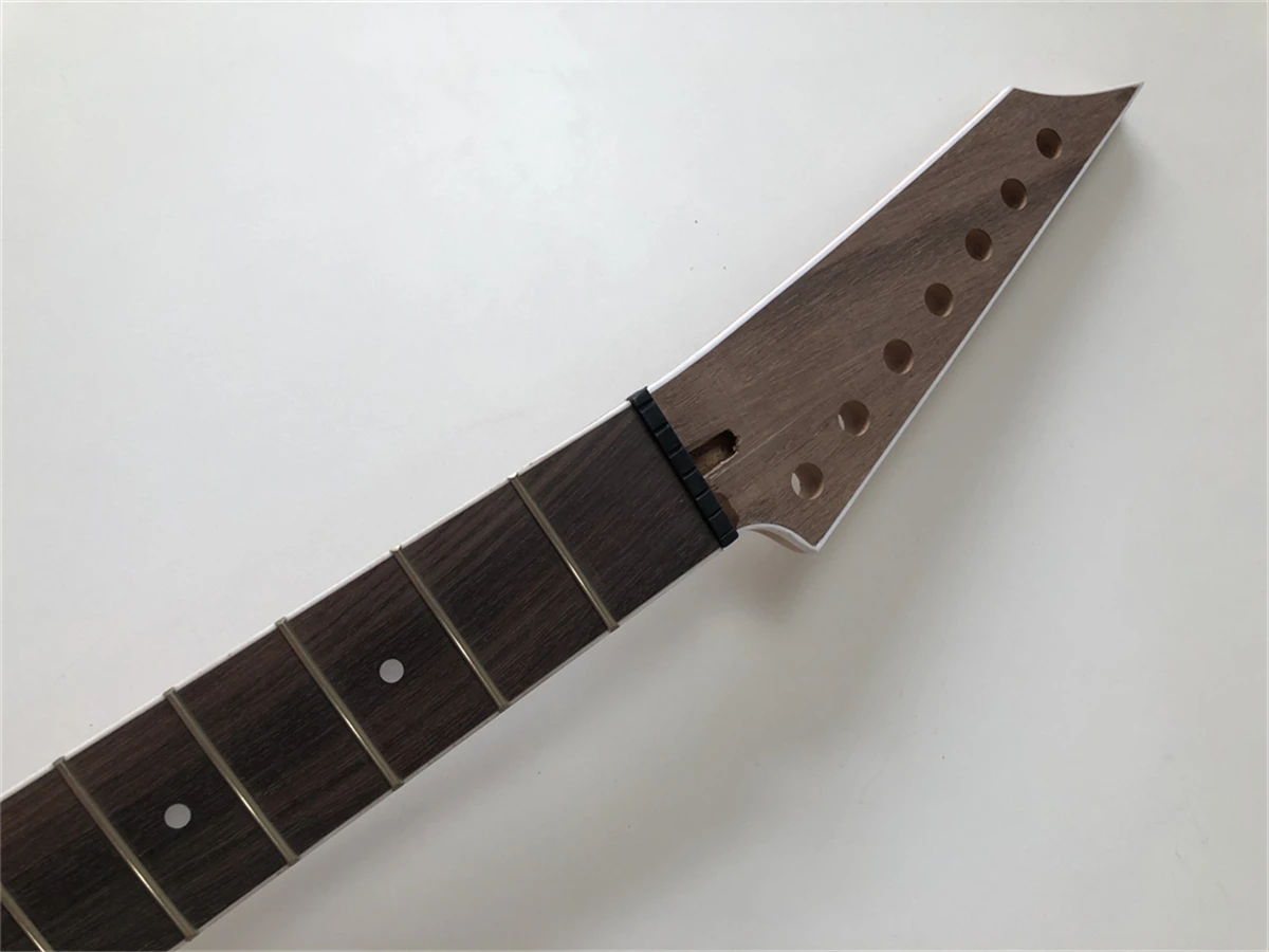 Enlarge 7 String Electric Guitar Neck 24 Frets 25.5inch Mahogany Rosewood Fretboard Unfinished