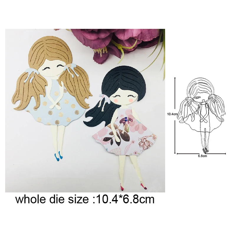 

Beauty Girl 2021 Metal Stitches Cutting Dies Stencils Embossing Photo Album Paper Card Crafts