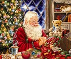 Рождественское алмазное искусство Дед Мороз мозаика вышитая картина стразы рисунок картина домашние обои подарок ручной работы вышивка бисером