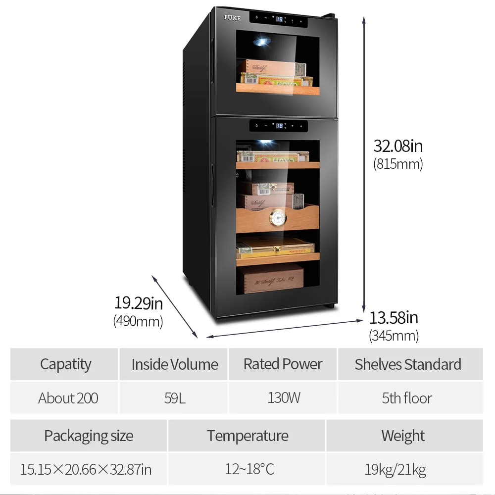 Электронный кулер для сигар мини-шкаф с электронным управлением небольшой