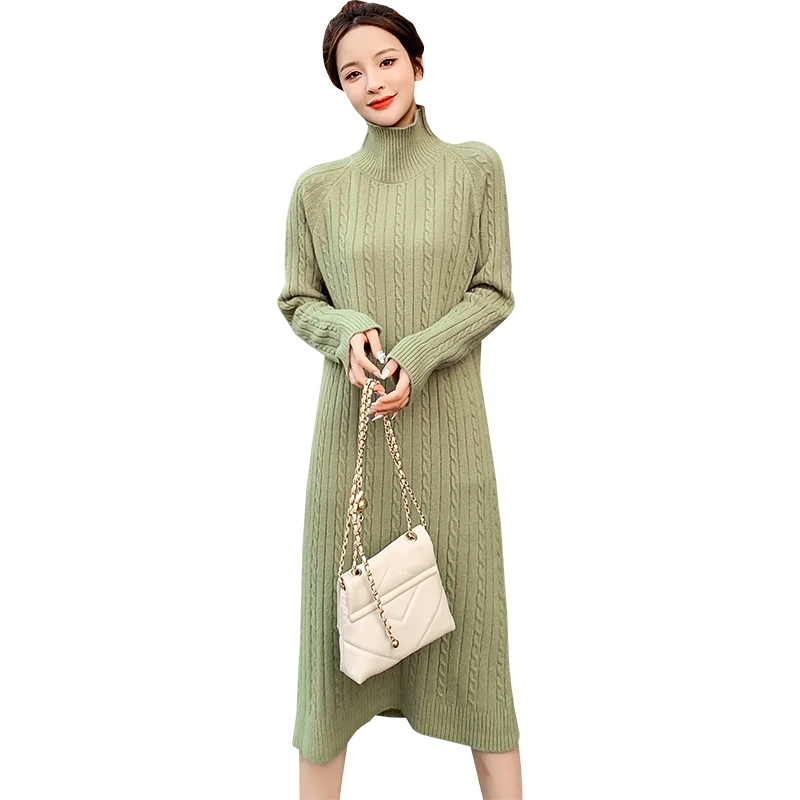 

Make firm offers temperamental goddess van cultivate one's morality knitting dress in long render skirt knee-high MAO qiu dong d