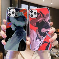 toji fushiguro jujutsu kaisen anime phone case for iphone 5s 6 7 8 11 12 plus xsmax xr pro mini se cover fundas coque
