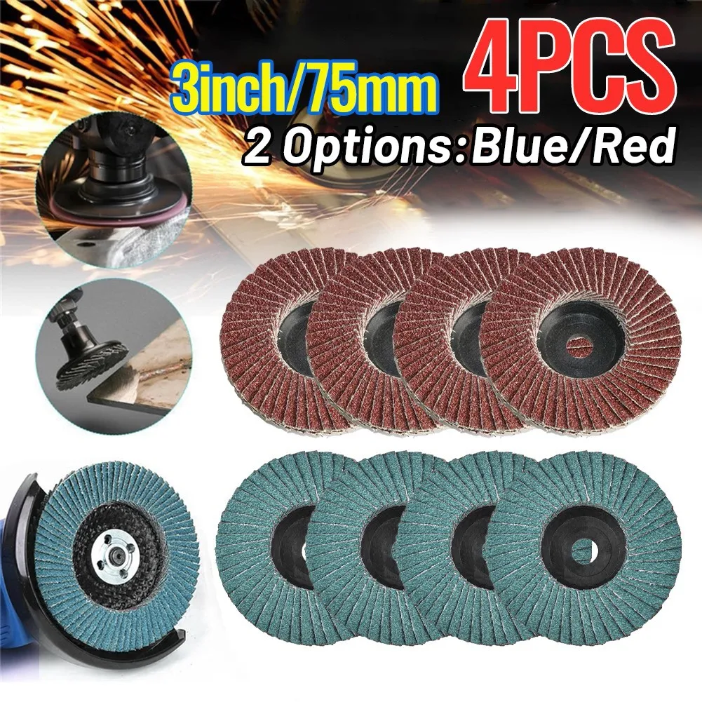

Flap Sanding Disc 3pcs 75mm 3Inch Angle Grinder Discs Metal Grinding Wheel Zirconium Corundum For The Home Workshop