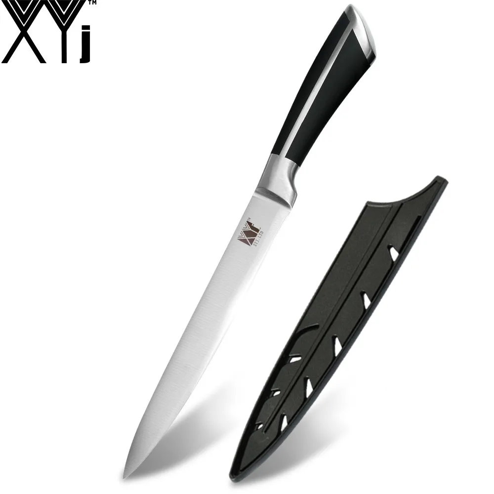 I.8 SLICING KNIFE XYj готовка 7 комплект ножей 3CR13 из нержавеющей стали острое лезвие 13 ''Магнитный настенный держатель для ножей кухня аксессуар бесплатные чехлы - Цвет: I.8 SLICING KNIFE