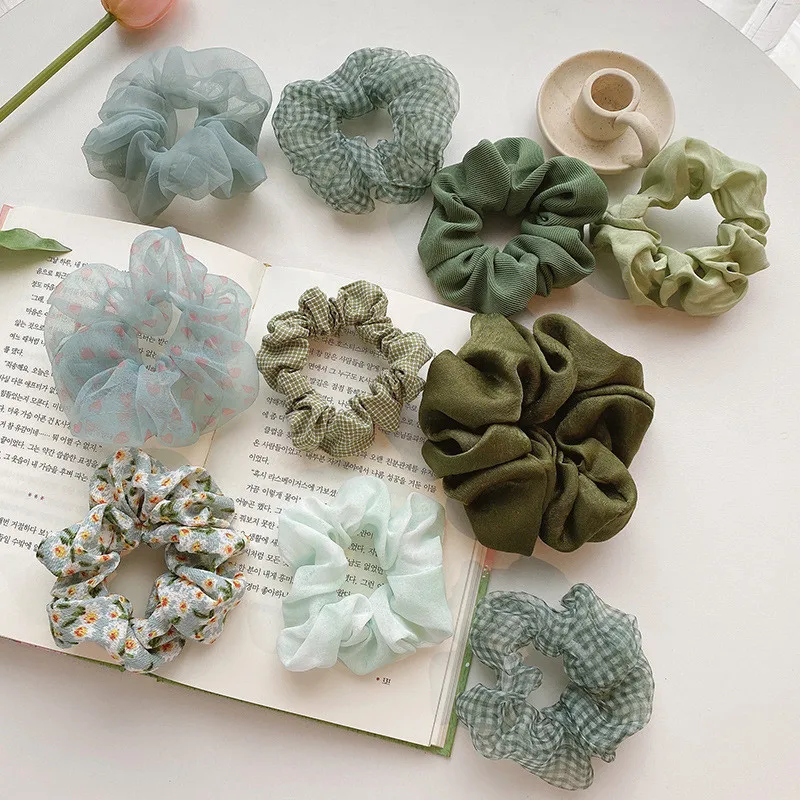 

20pcs/set For Women Girls Printed Scrunchie Elastic Hair Bands Ponytail Holder Rubber Band Hair Rope Hair Accessories Headwear