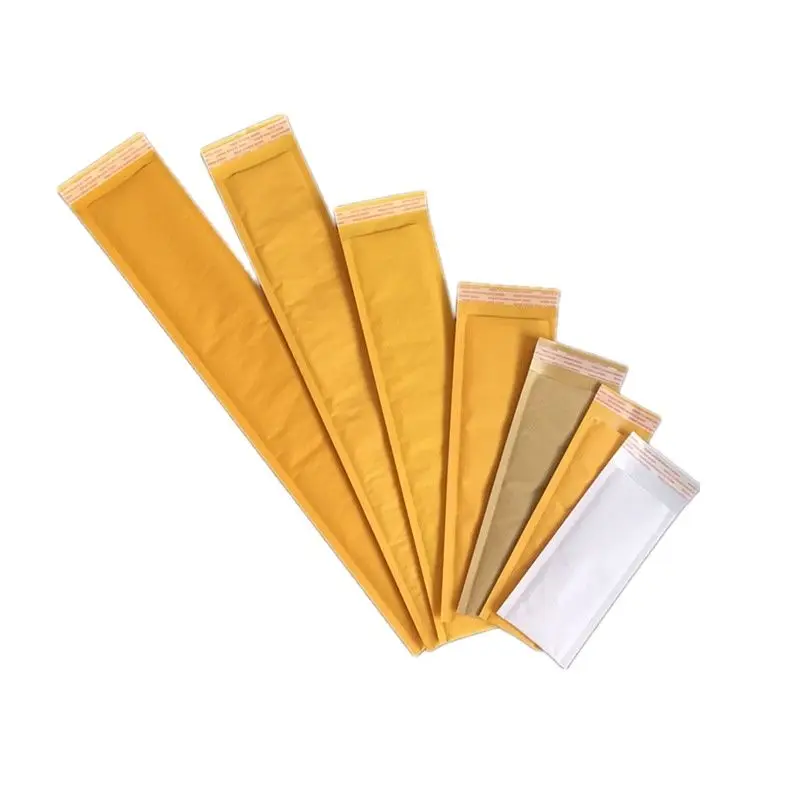 

25PCS long-shaped packaging bag yellow bubble envelope bag 110X510mm, express packaging bag.