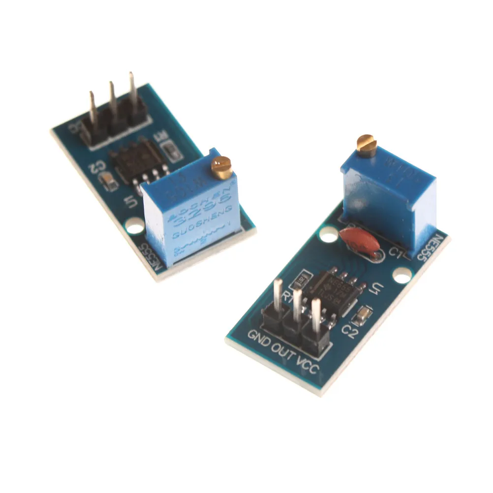 

2x Module Adjustable 5V-12V NE555 Frequency For Arduino Pulse Generator Module